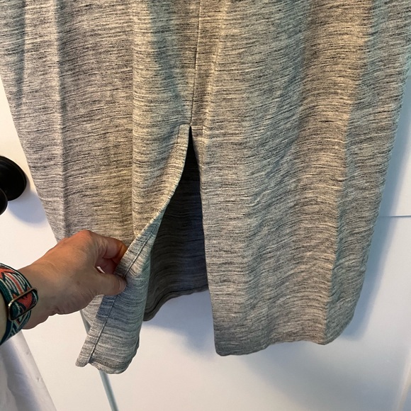 J. Jill Pure Pima Cotton Jersey Elevated Maxi Dress short sleeve  grey Medium - Picture 7 of 7